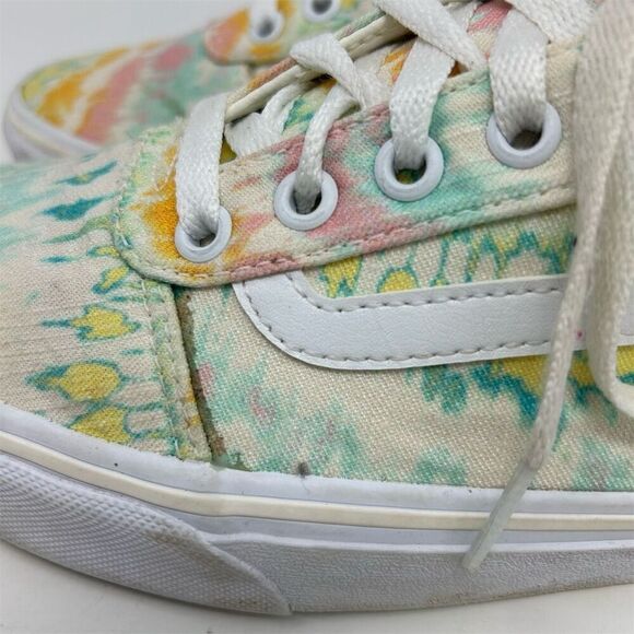 Vans Women's Ward White Tie Dye Lace Up Platform Sneakers Multicolor Size 9 - Picture 9 of 14